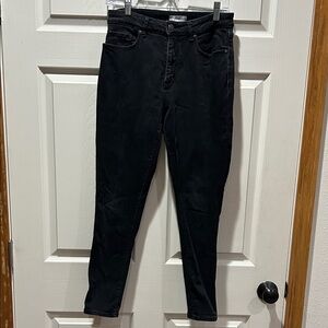 LOFT Women's Curvy Black Skinny Jeans